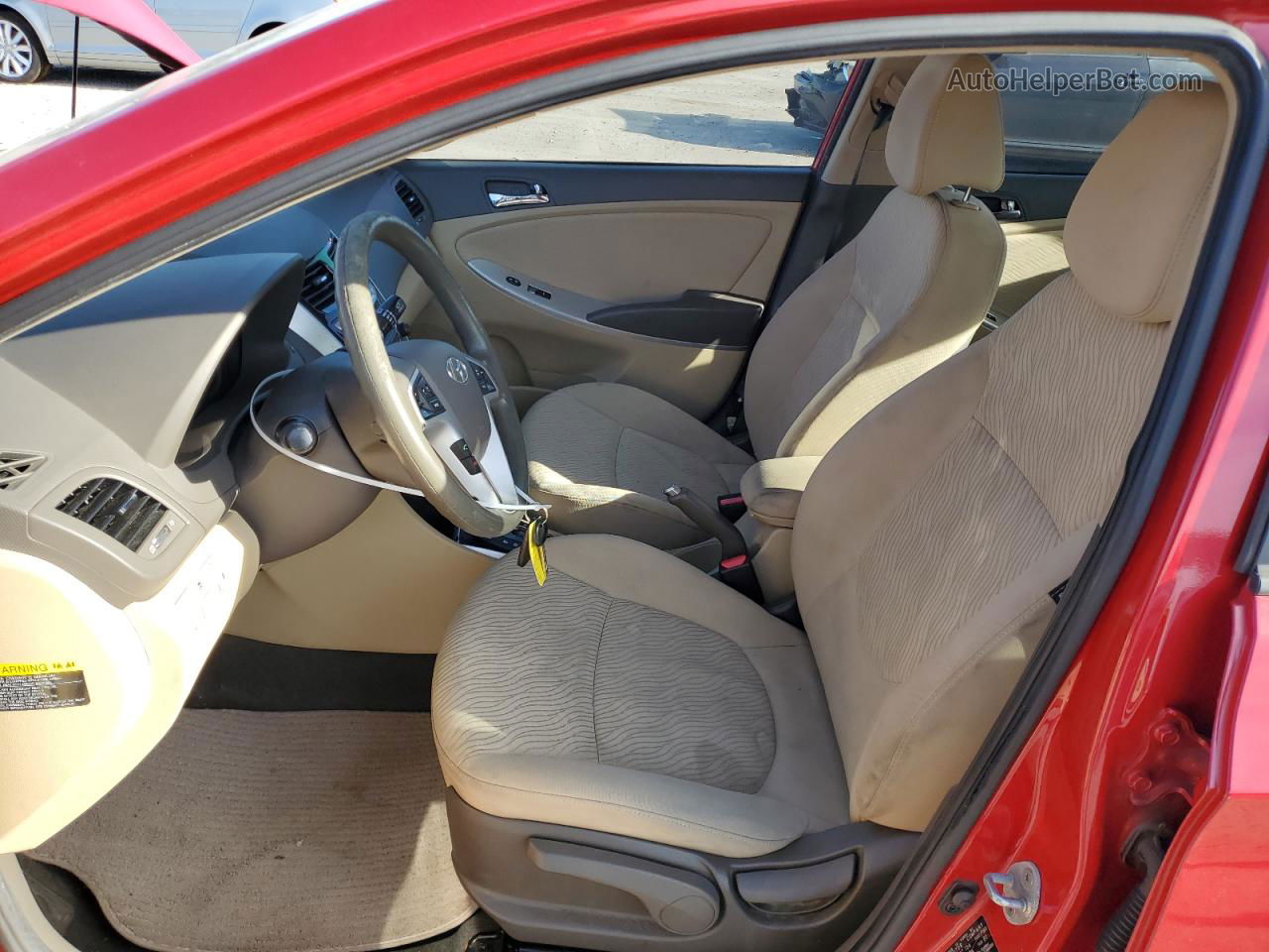 2013 Hyundai Accent Gls Red vin: KMHCU4AEXDU305521