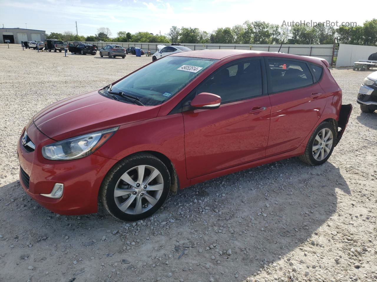 2013 Hyundai Accent Gls Red vin: KMHCU5AE0DU068897