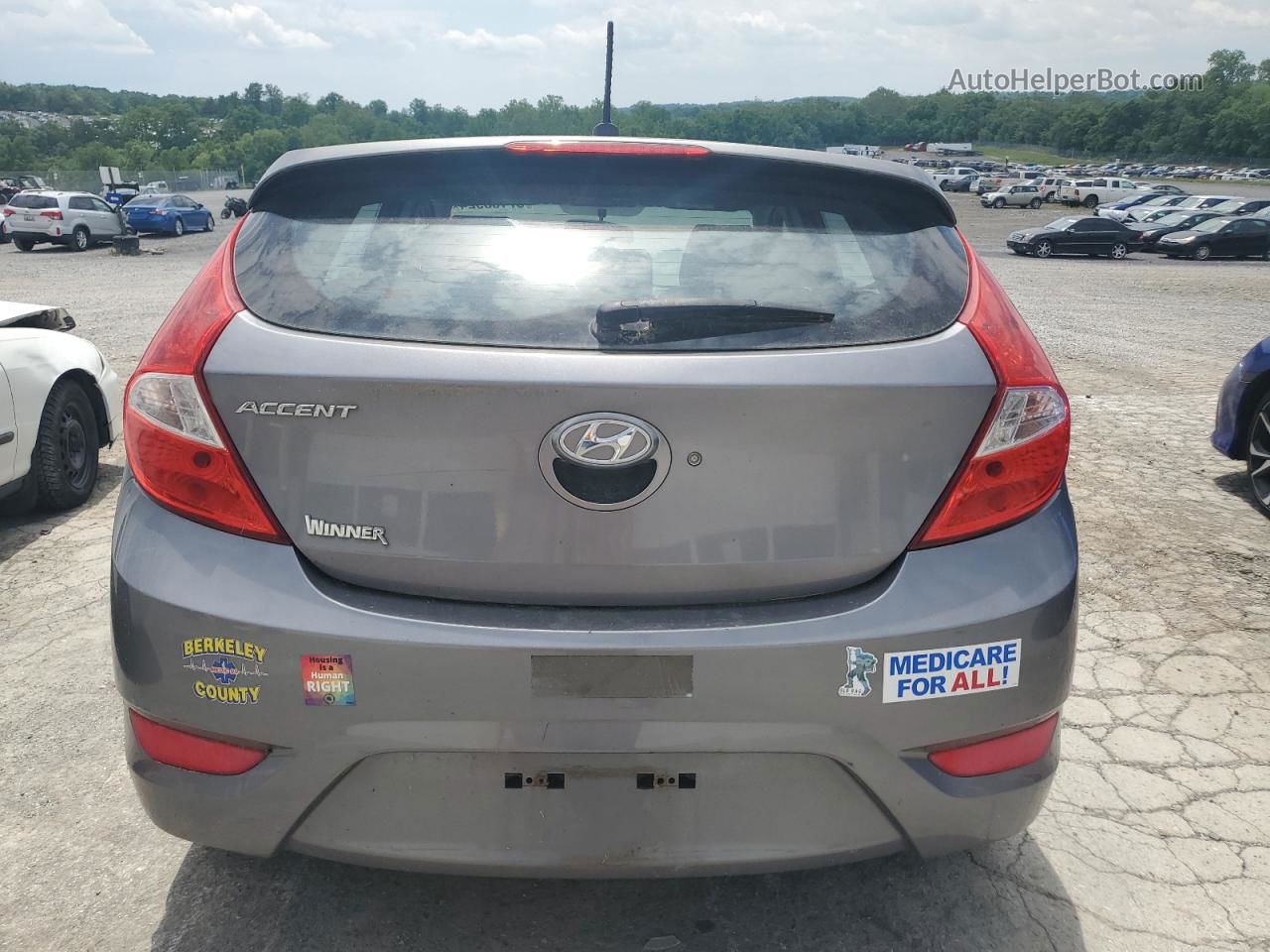 2014 Hyundai Accent Gls Charcoal vin: KMHCU5AE1EU147903