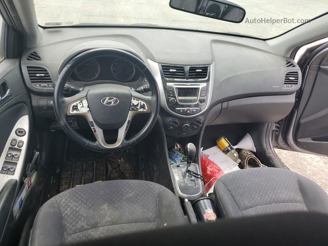 2014 Hyundai Accent Gls Charcoal vin: KMHCU5AE1EU147903