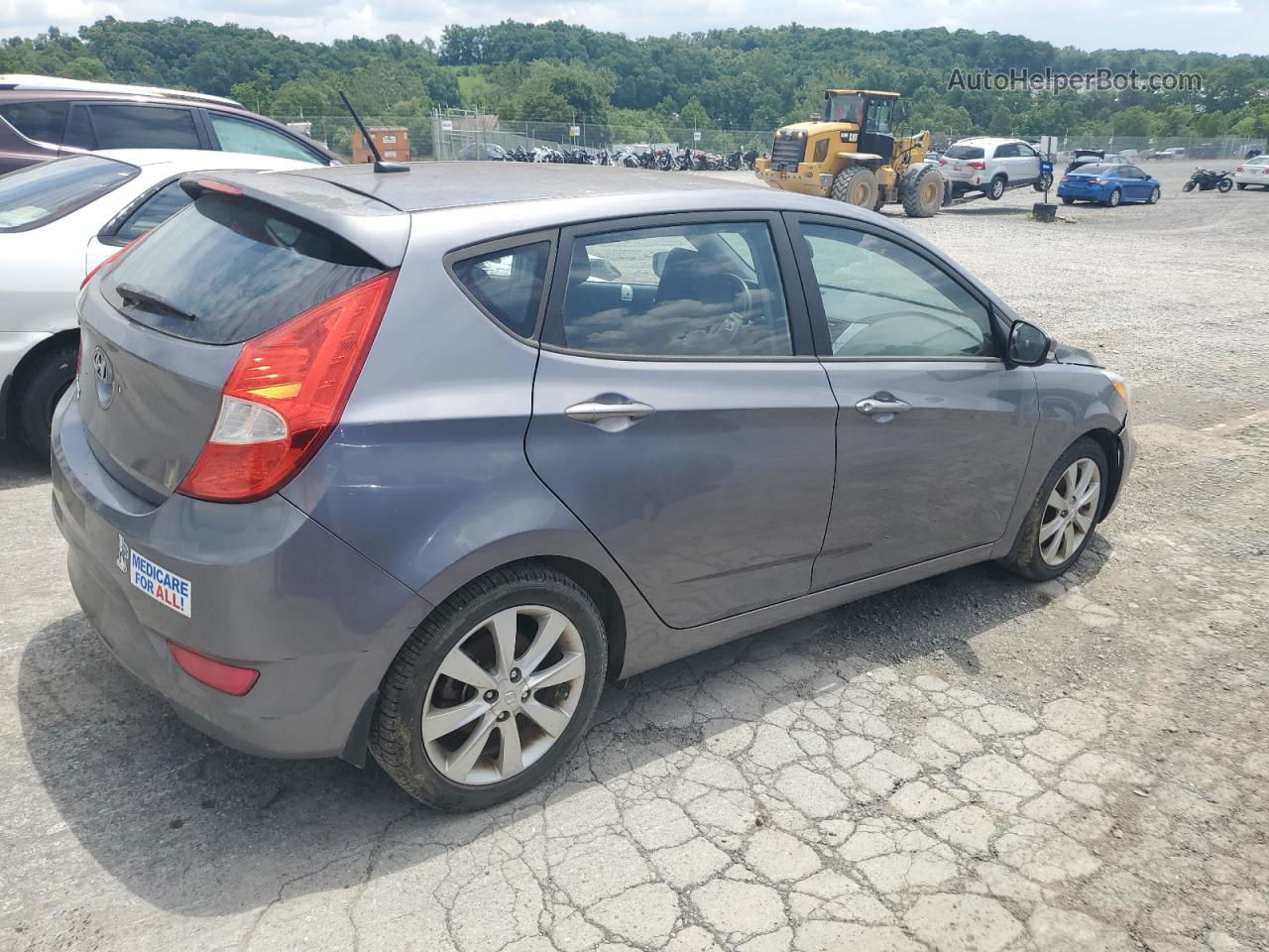 2014 Hyundai Accent Gls Charcoal vin: KMHCU5AE1EU147903