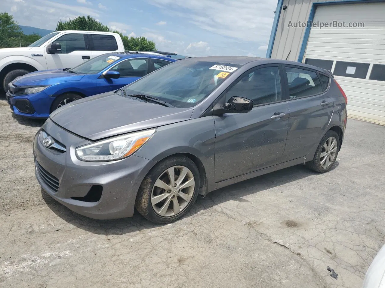 2014 Hyundai Accent Gls Charcoal vin: KMHCU5AE1EU147903