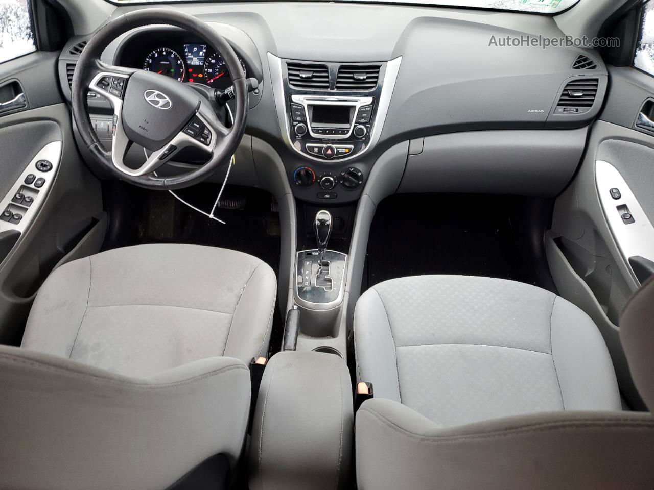 2014 Hyundai Accent Gls Черный vin: KMHCU5AE1EU154544