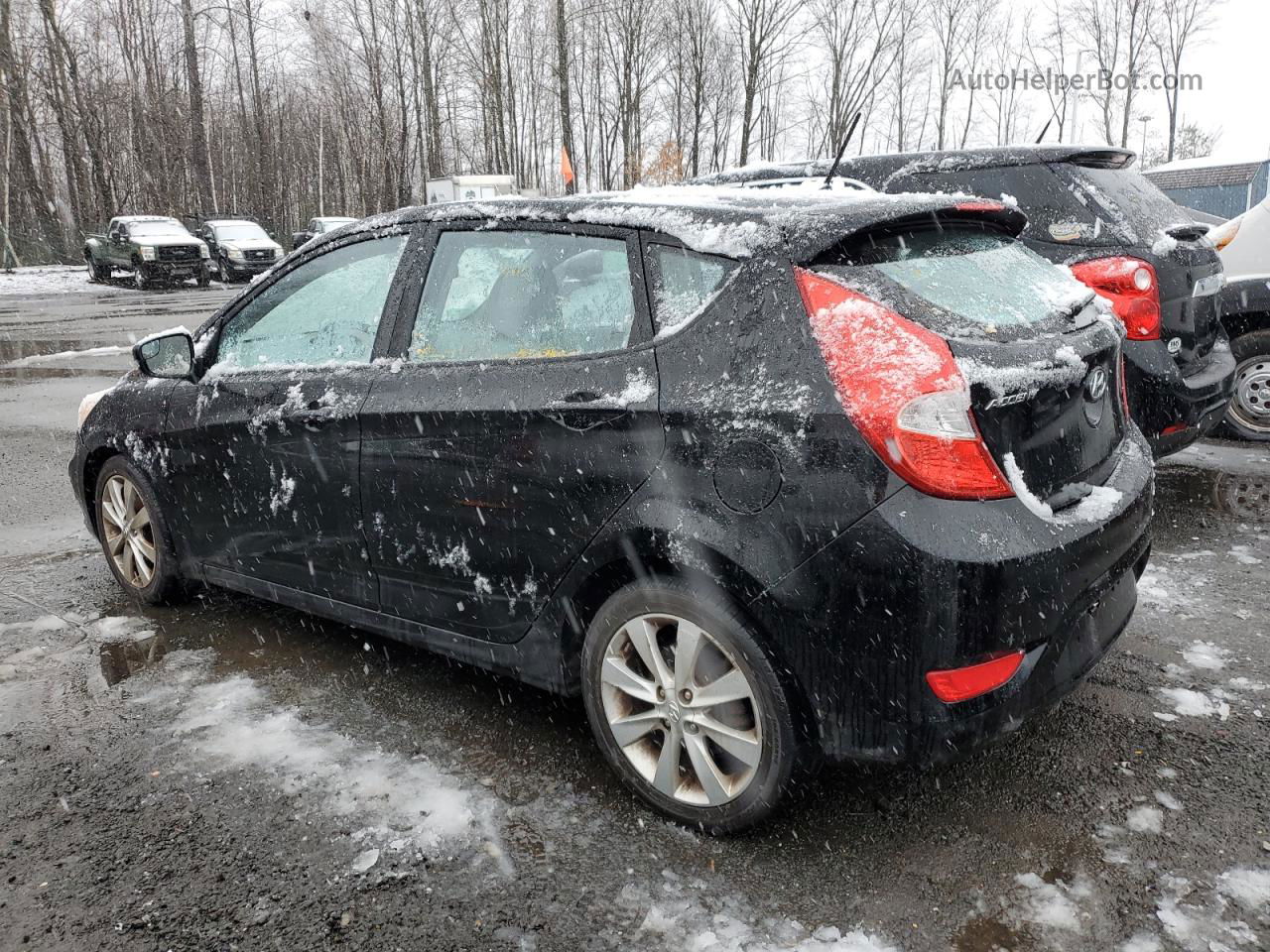 2014 Hyundai Accent Gls Черный vin: KMHCU5AE1EU154544