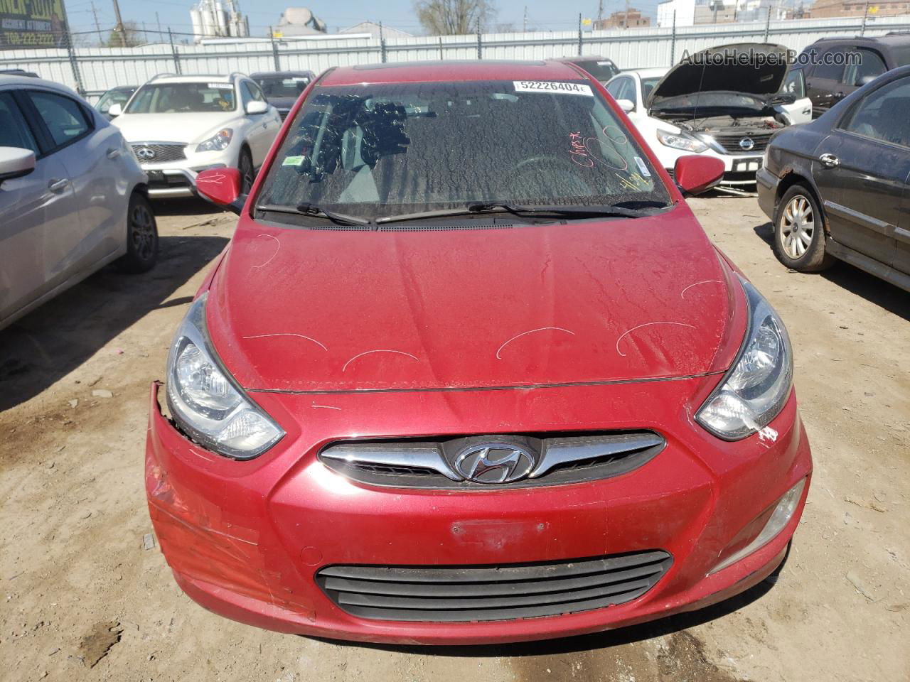 2013 Hyundai Accent Gls Red vin: KMHCU5AE2DU122992