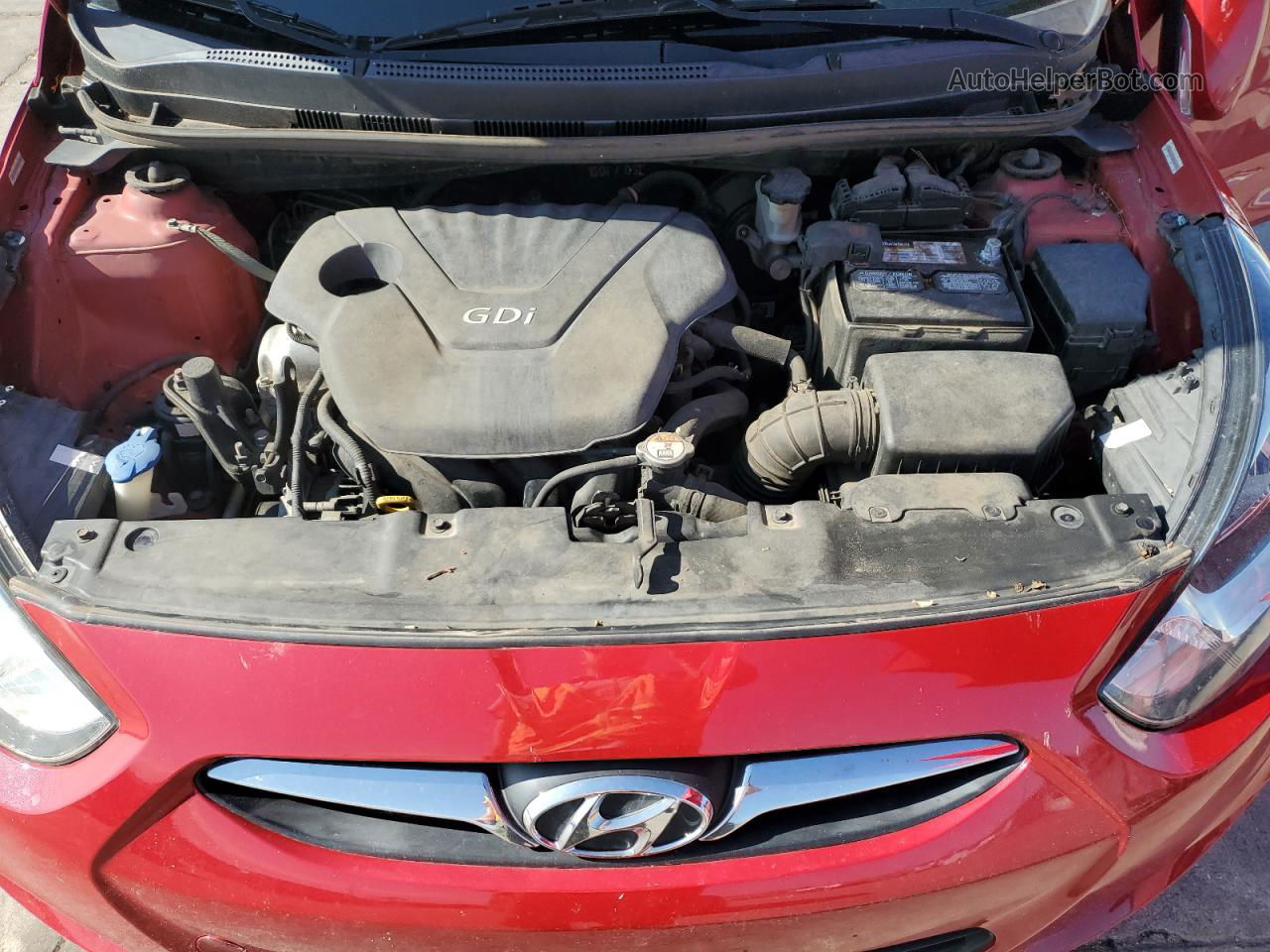 2013 Hyundai Accent Gls Red vin: KMHCU5AE3DU075813