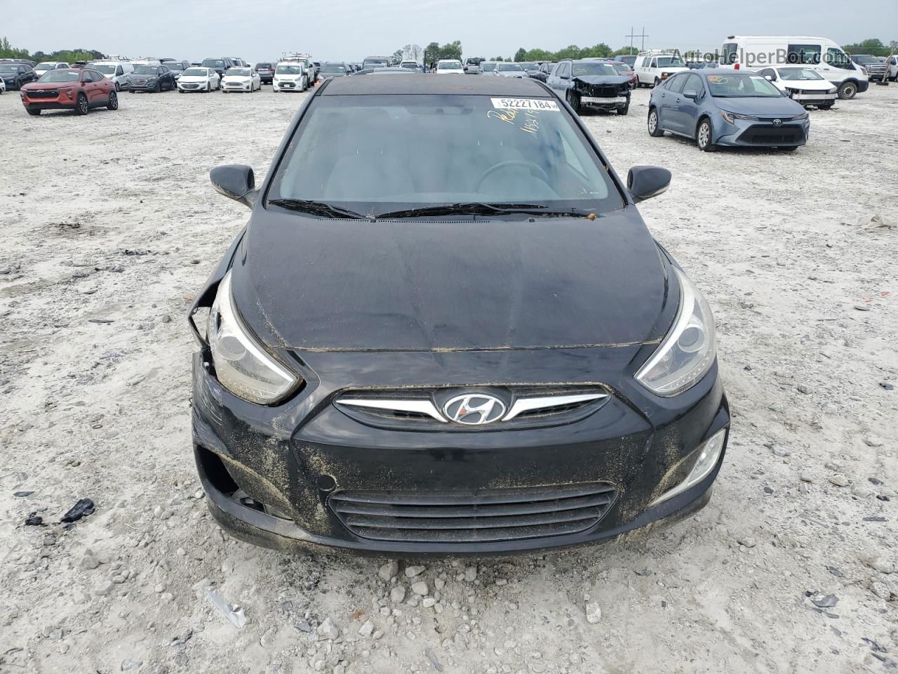 2014 Hyundai Accent Gls Black vin: KMHCU5AE3EU168820