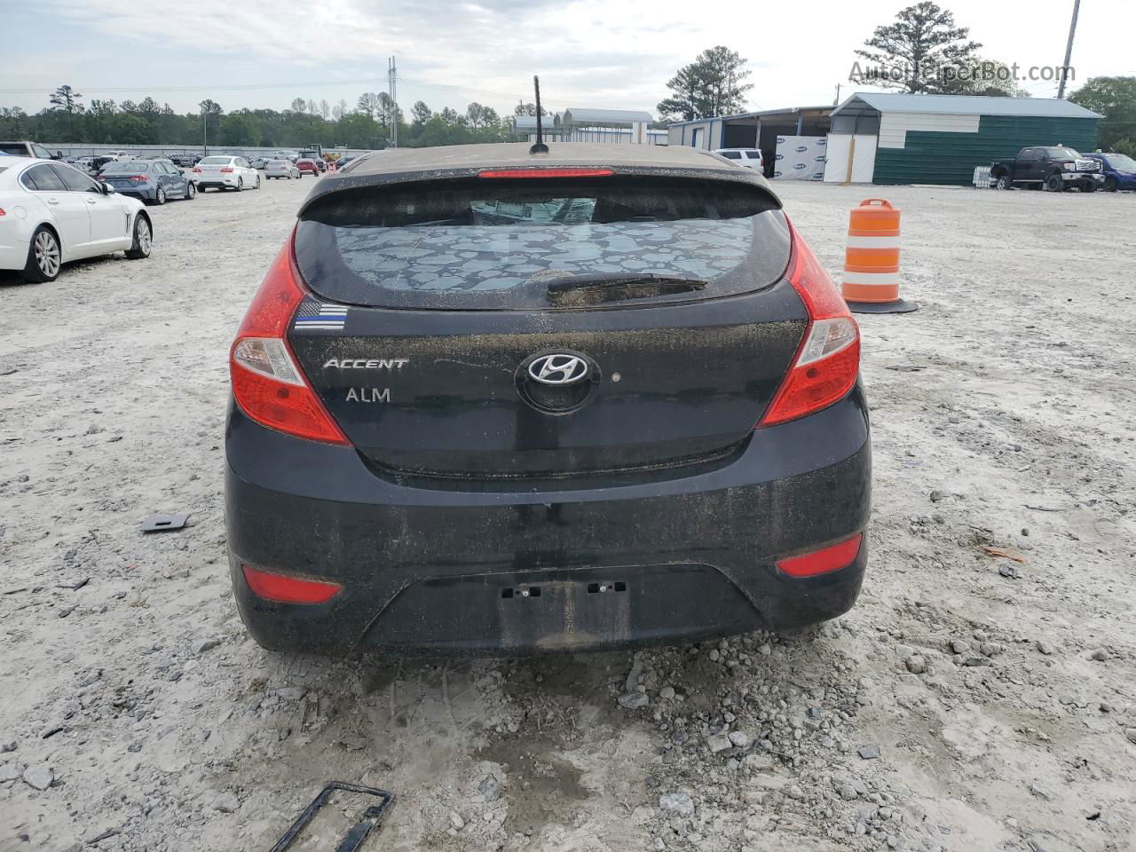 2014 Hyundai Accent Gls Black vin: KMHCU5AE3EU168820