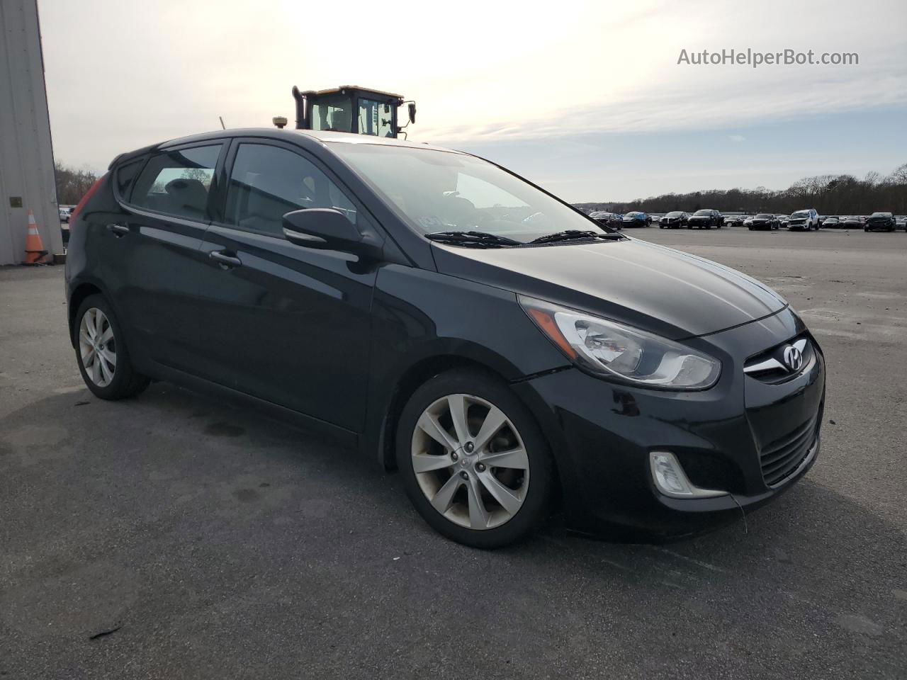 2013 Hyundai Accent Gls Black vin: KMHCU5AE4DU065064