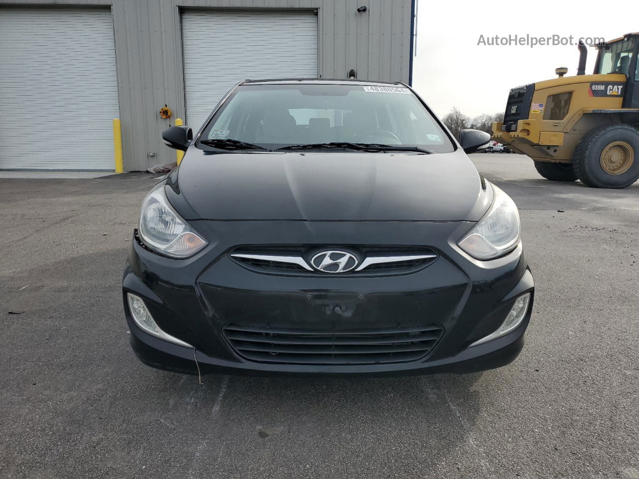 2013 Hyundai Accent Gls Black vin: KMHCU5AE4DU065064