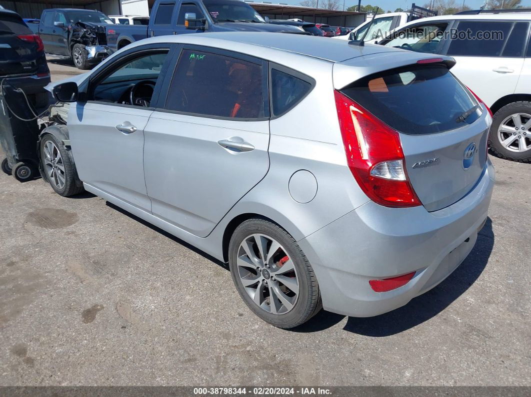 2016 Hyundai Accent Sport Silver vin: KMHCU5AE4GU249330