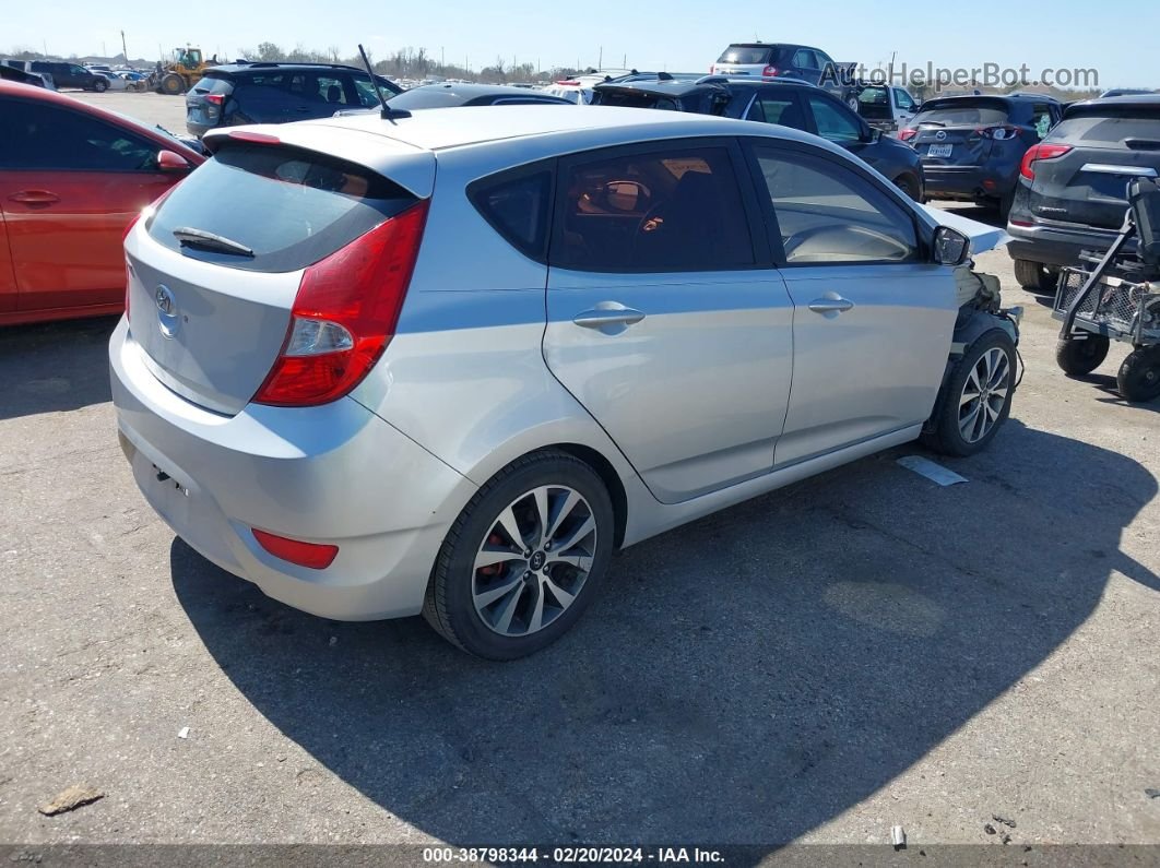 2016 Hyundai Accent Sport Silver vin: KMHCU5AE4GU249330