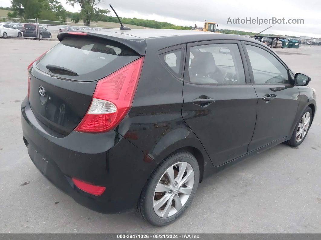 2013 Hyundai Accent Se Black vin: KMHCU5AE5DU102638