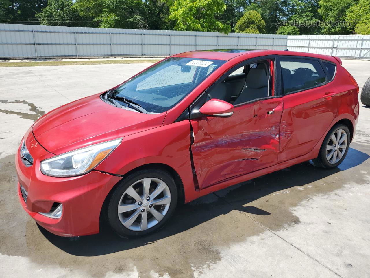 2014 Hyundai Accent Gls Red vin: KMHCU5AE5EU160380