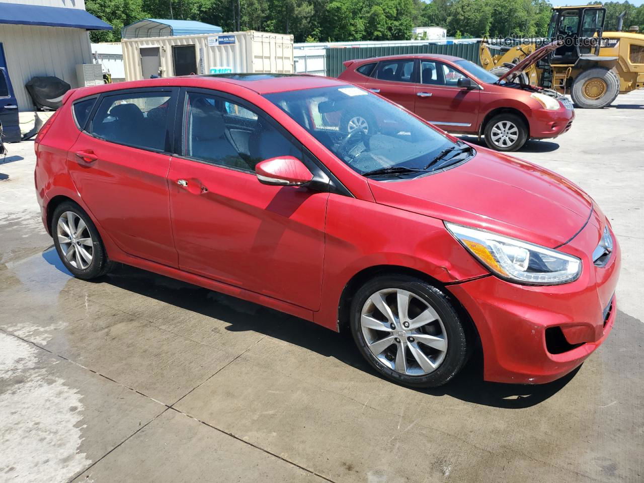 2014 Hyundai Accent Gls Red vin: KMHCU5AE5EU160380