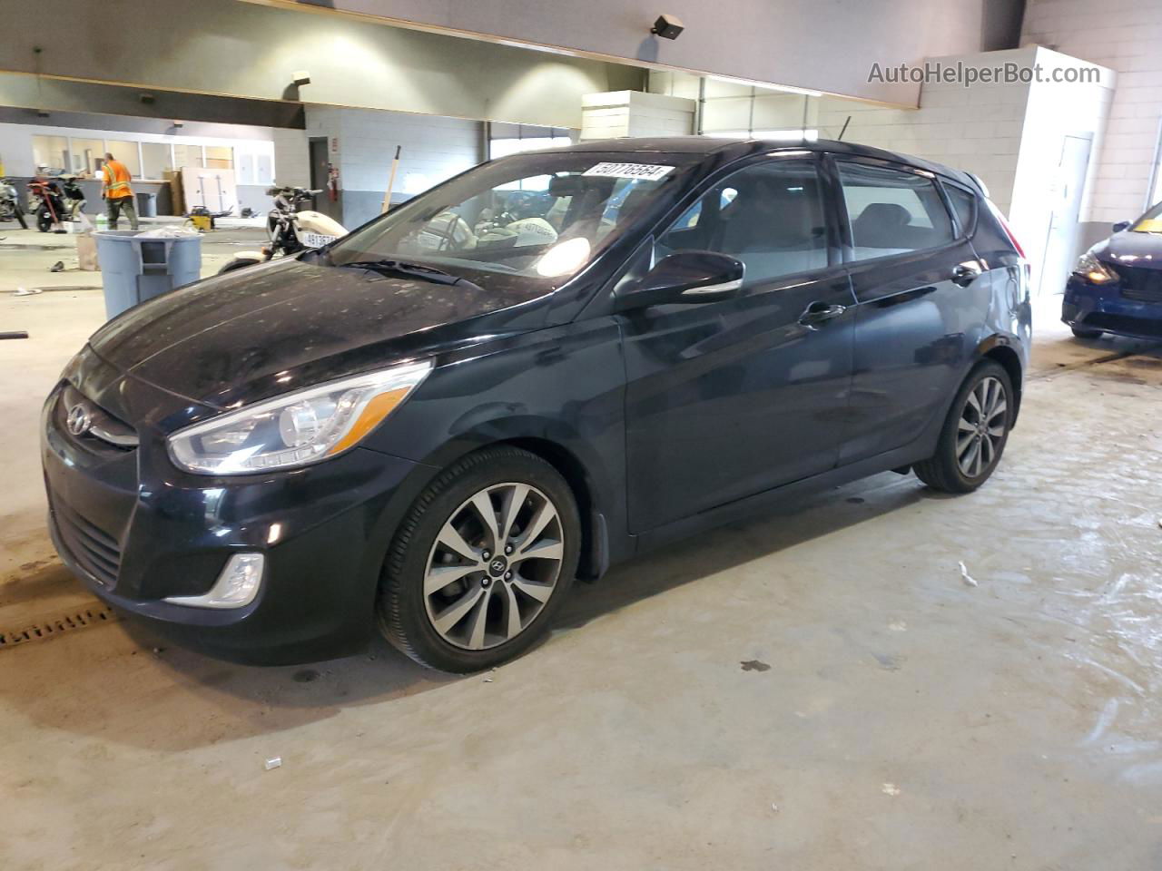 2015 Hyundai Accent Gls Black vin: KMHCU5AE5FU230784