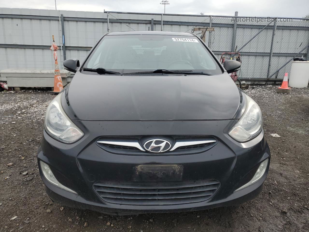 2013 Hyundai Accent Gls Black vin: KMHCU5AE6DU066507