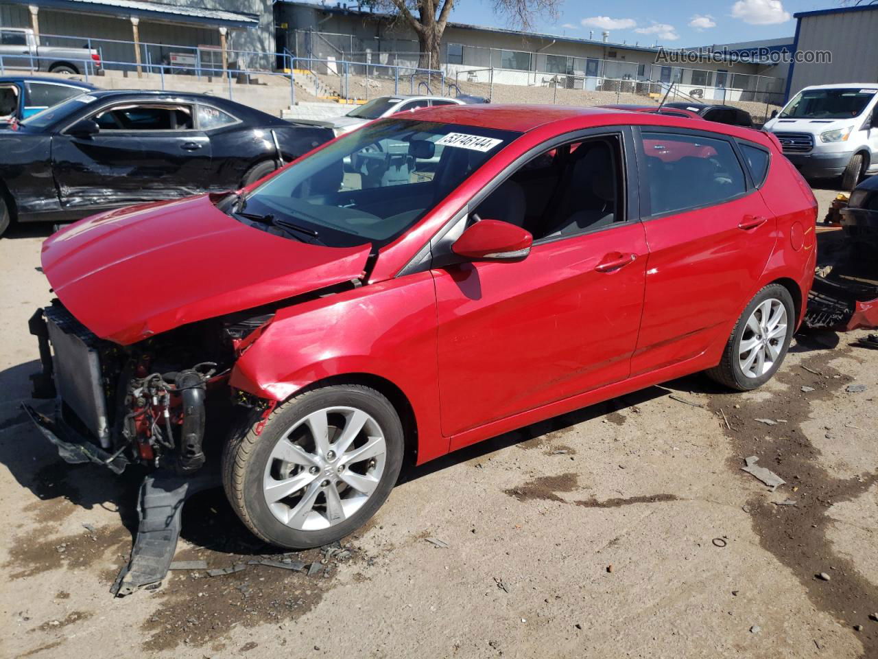 2013 Hyundai Accent Gls Red vin: KMHCU5AE6DU078091