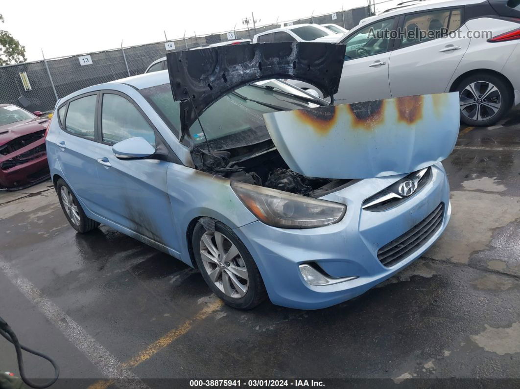 2014 Hyundai Accent Se Blue vin: KMHCU5AE6EU187121