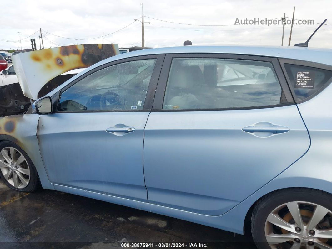 2014 Hyundai Accent Se Blue vin: KMHCU5AE6EU187121