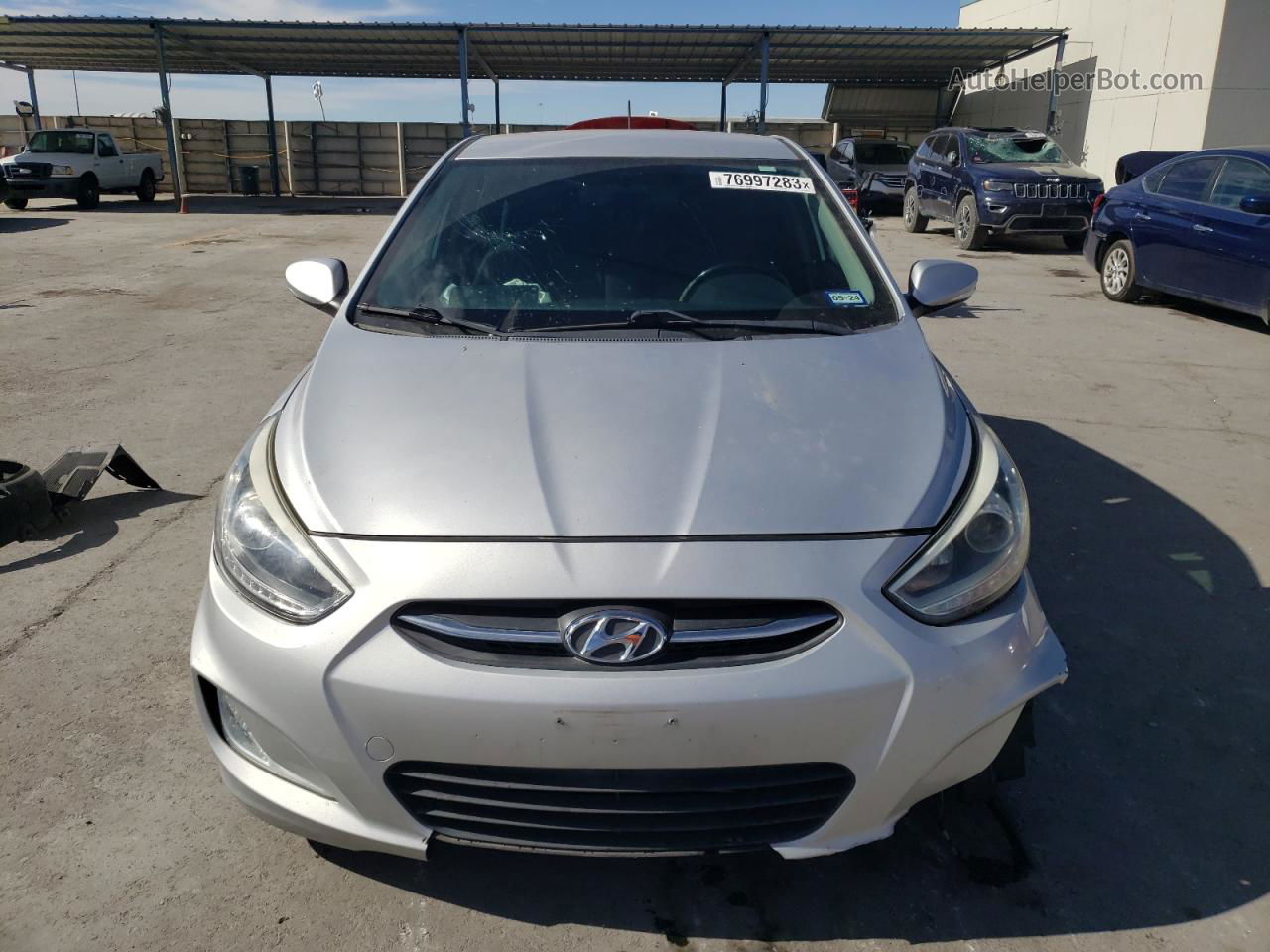 2015 Hyundai Accent Gls Silver vin: KMHCU5AE6FU232785