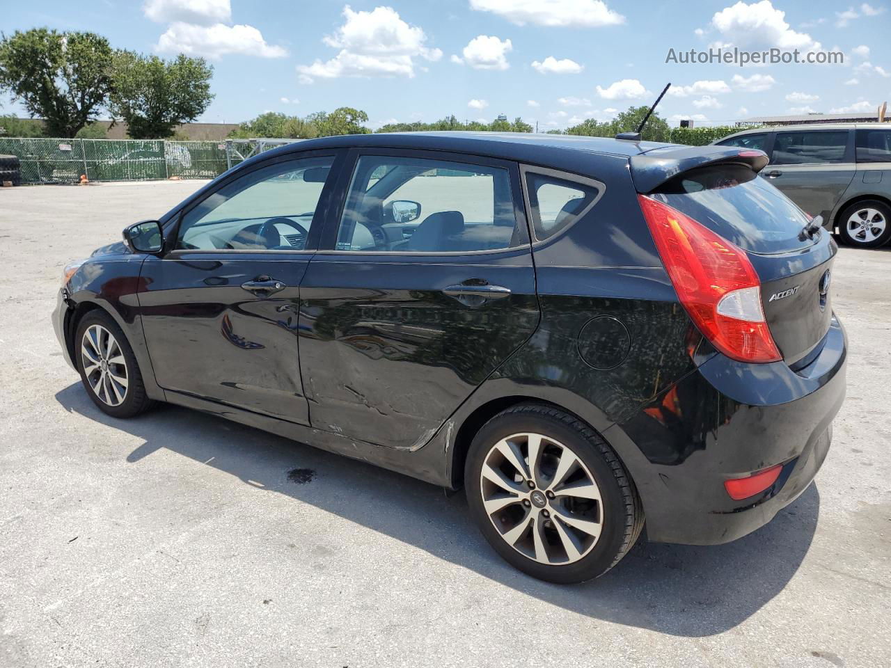 2016 Hyundai Accent Sport Черный vin: KMHCU5AE6GU248972