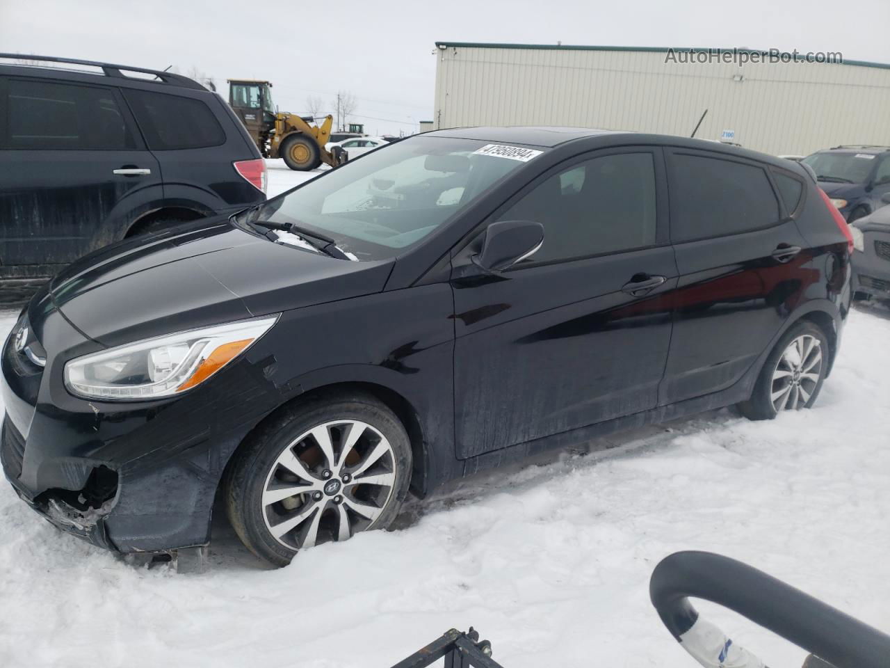 2016 Hyundai Accent Sport Черный vin: KMHCU5AE6GU253430