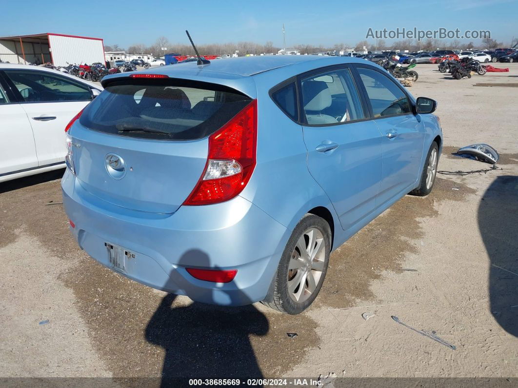 2014 Hyundai Accent Se Light Blue vin: KMHCU5AE7EU176127