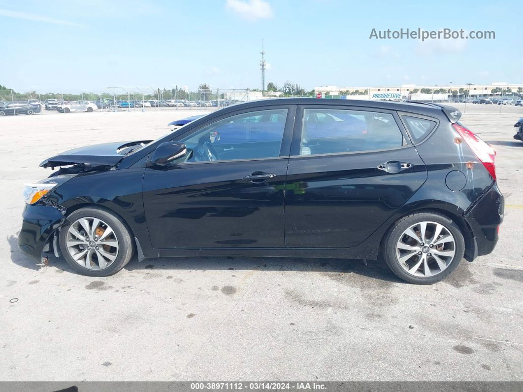 2015 Hyundai Accent Sport Black vin: KMHCU5AE7FU205661