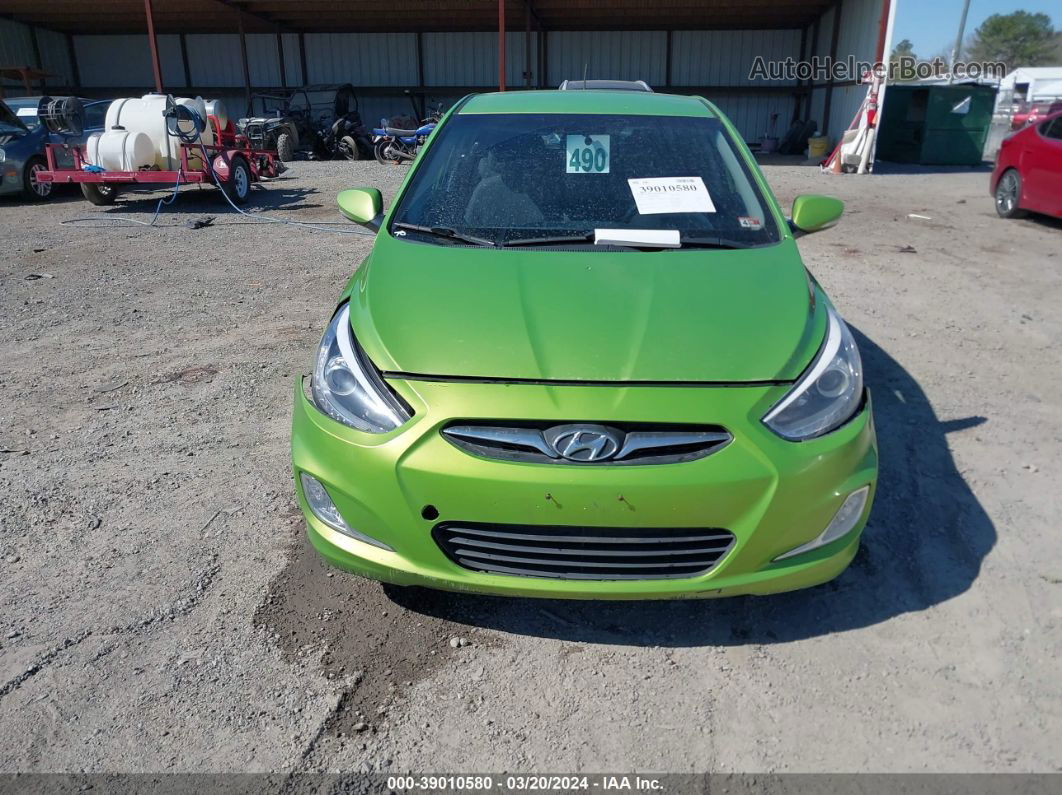 2014 Hyundai Accent Se Green vin: KMHCU5AE8EU190120