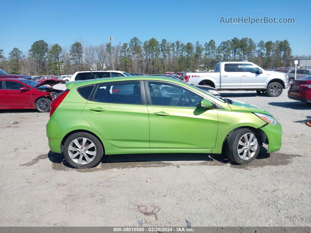 2014 Hyundai Accent Se Green vin: KMHCU5AE8EU190120