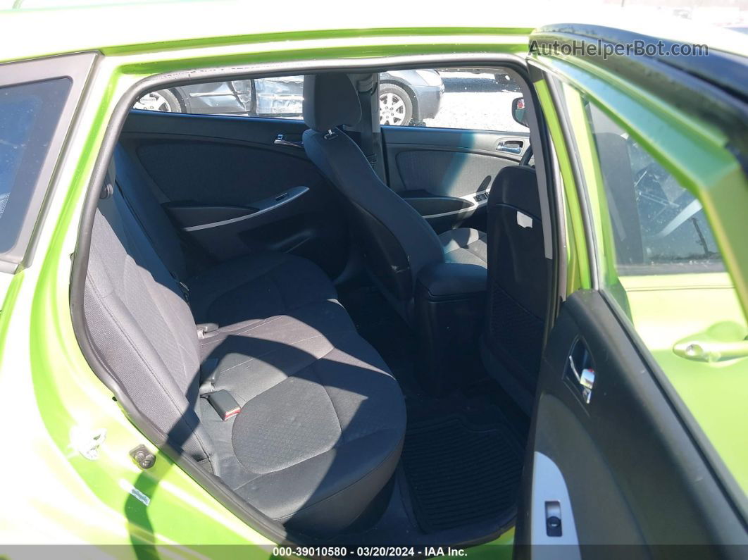 2014 Hyundai Accent Se Green vin: KMHCU5AE8EU190120