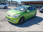 2014 Hyundai Accent Se Green vin: KMHCU5AE8EU190120