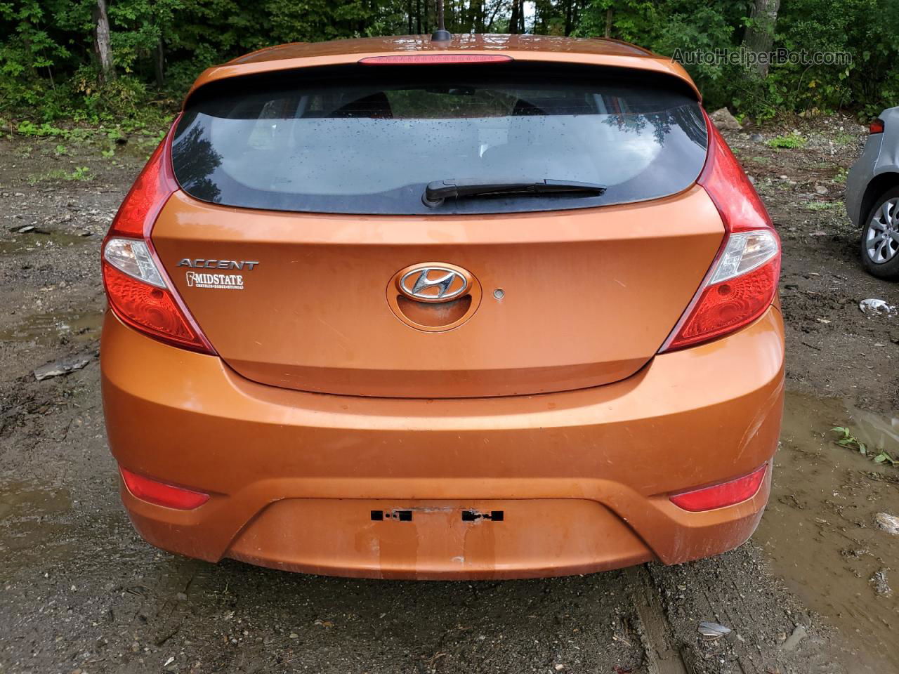 2015 Hyundai Accent Gls Orange vin: KMHCU5AE8FU200873