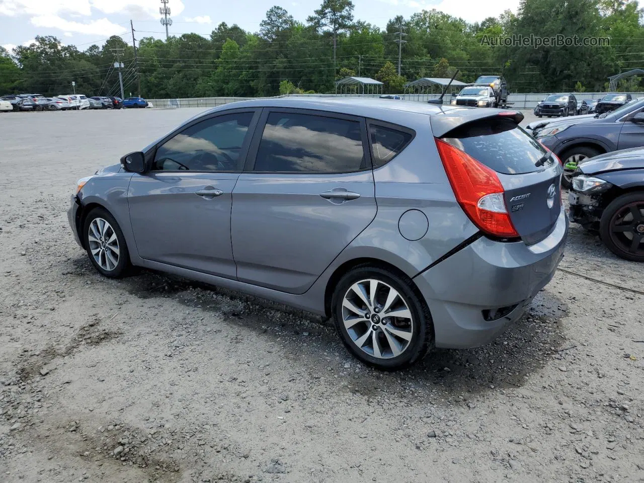 2016 Hyundai Accent Sport Серый vin: KMHCU5AE8GU258998