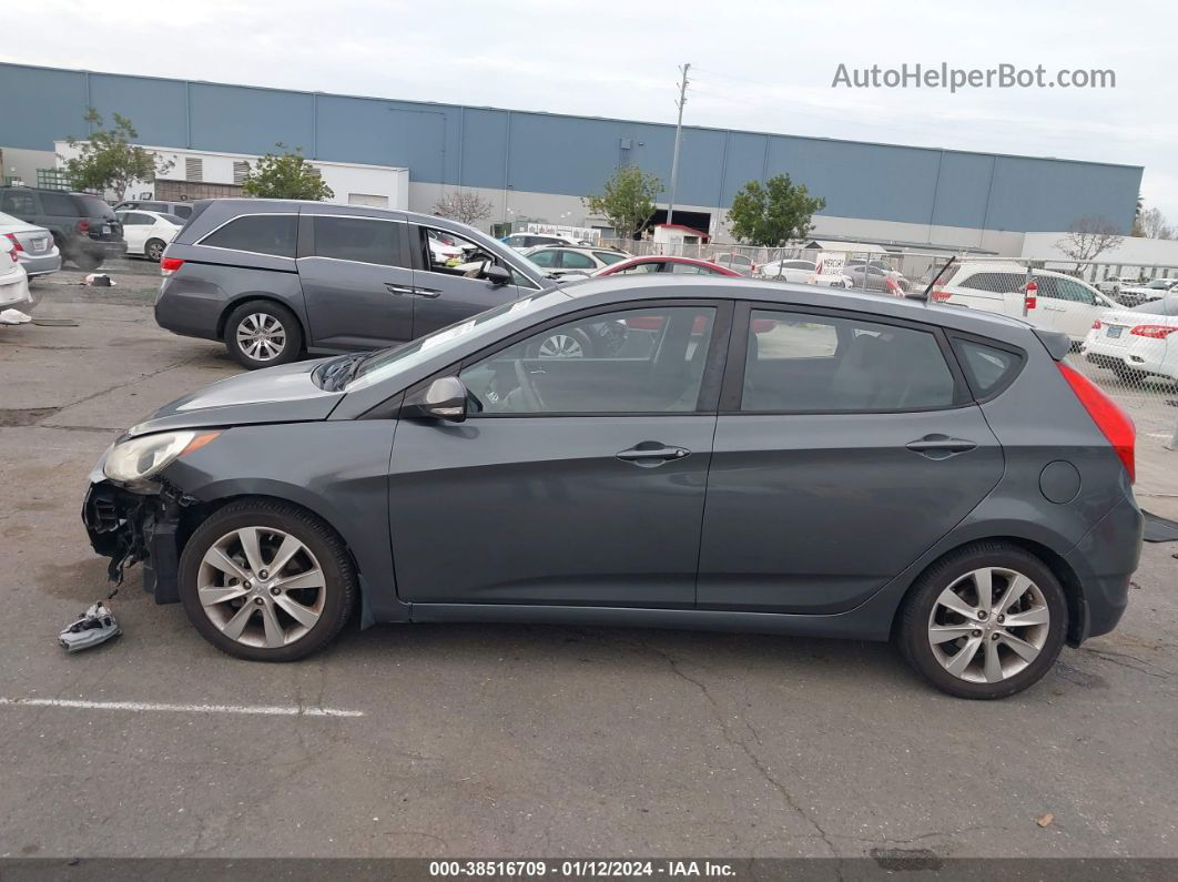 2013 Hyundai Accent Se Gray vin: KMHCU5AE9DU063214