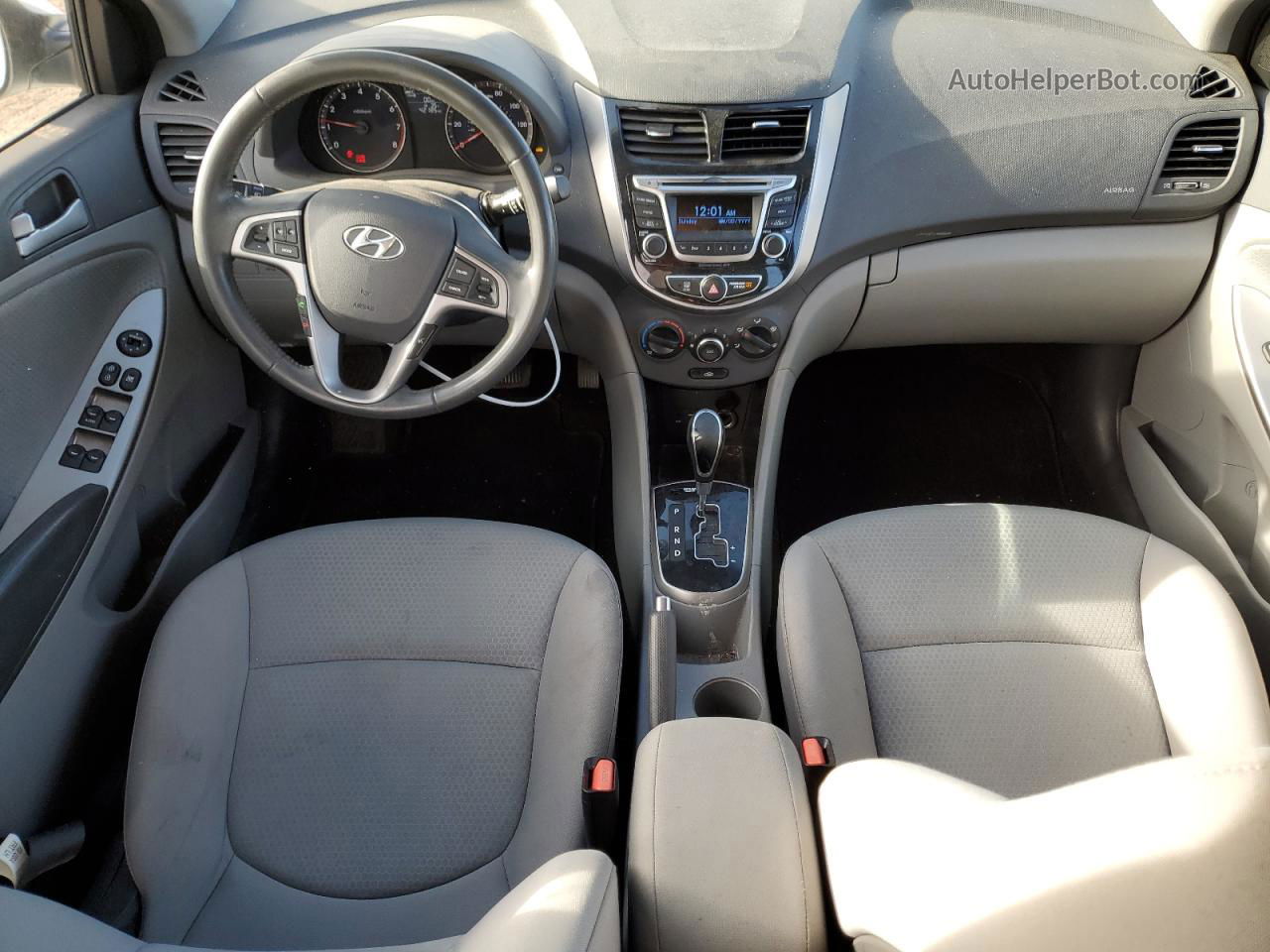 2015 Hyundai Accent Gls White vin: KMHCU5AE9FU200705