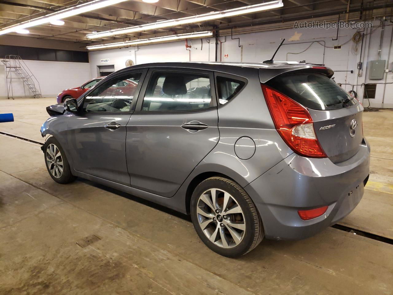 2016 Hyundai Accent Sport Gray vin: KMHCU5AE9GU264938