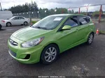 2013 Hyundai Accent Se Green vin: KMHCU5AEXDU103381