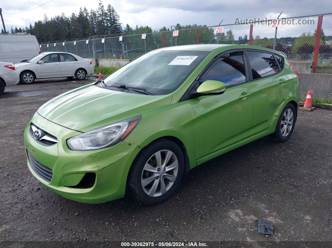 2013 Hyundai Accent Se Зеленый vin: KMHCU5AEXDU103381