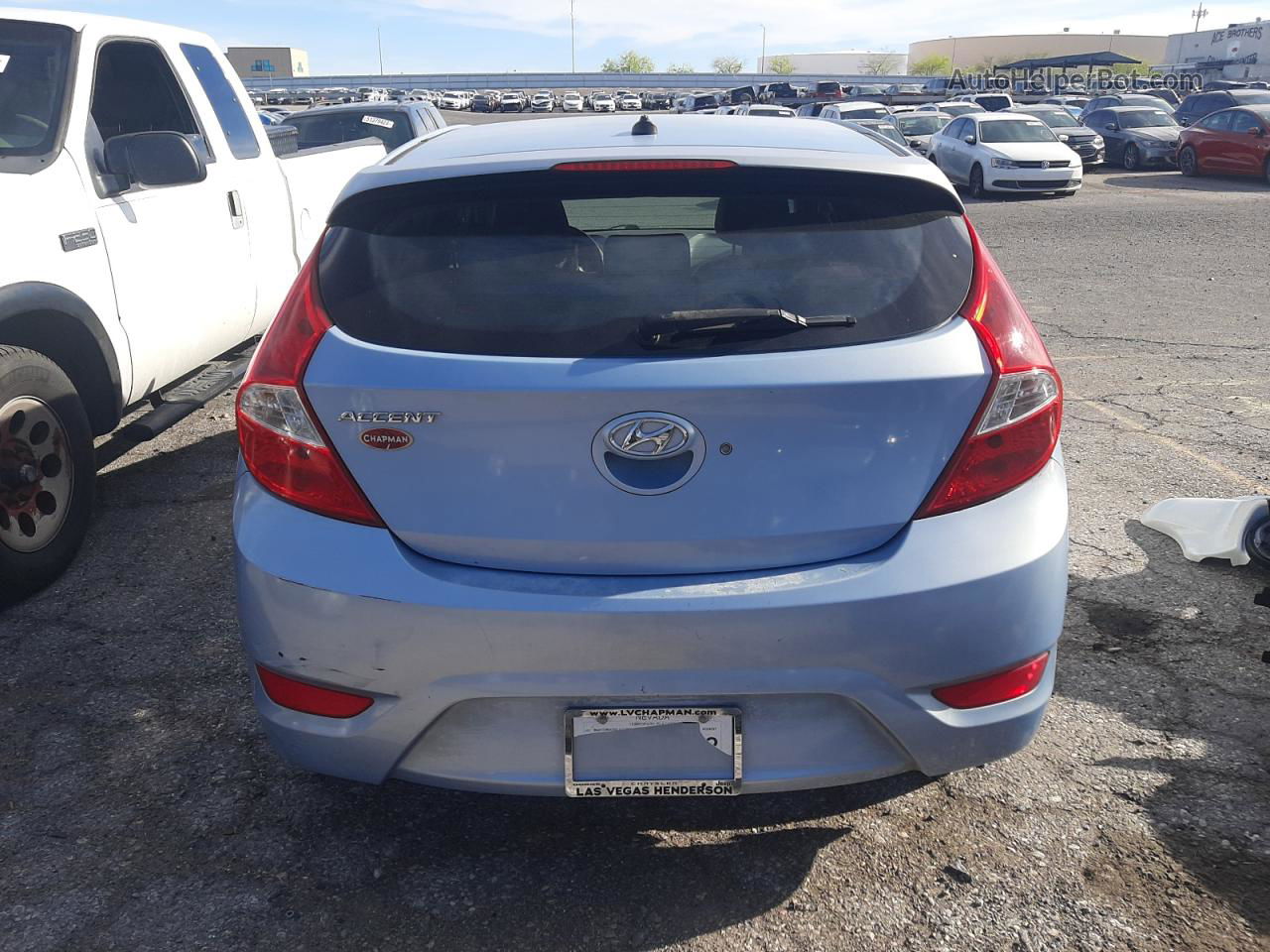 2013 Hyundai Accent Gls Blue vin: KMHCU5AEXDU112081