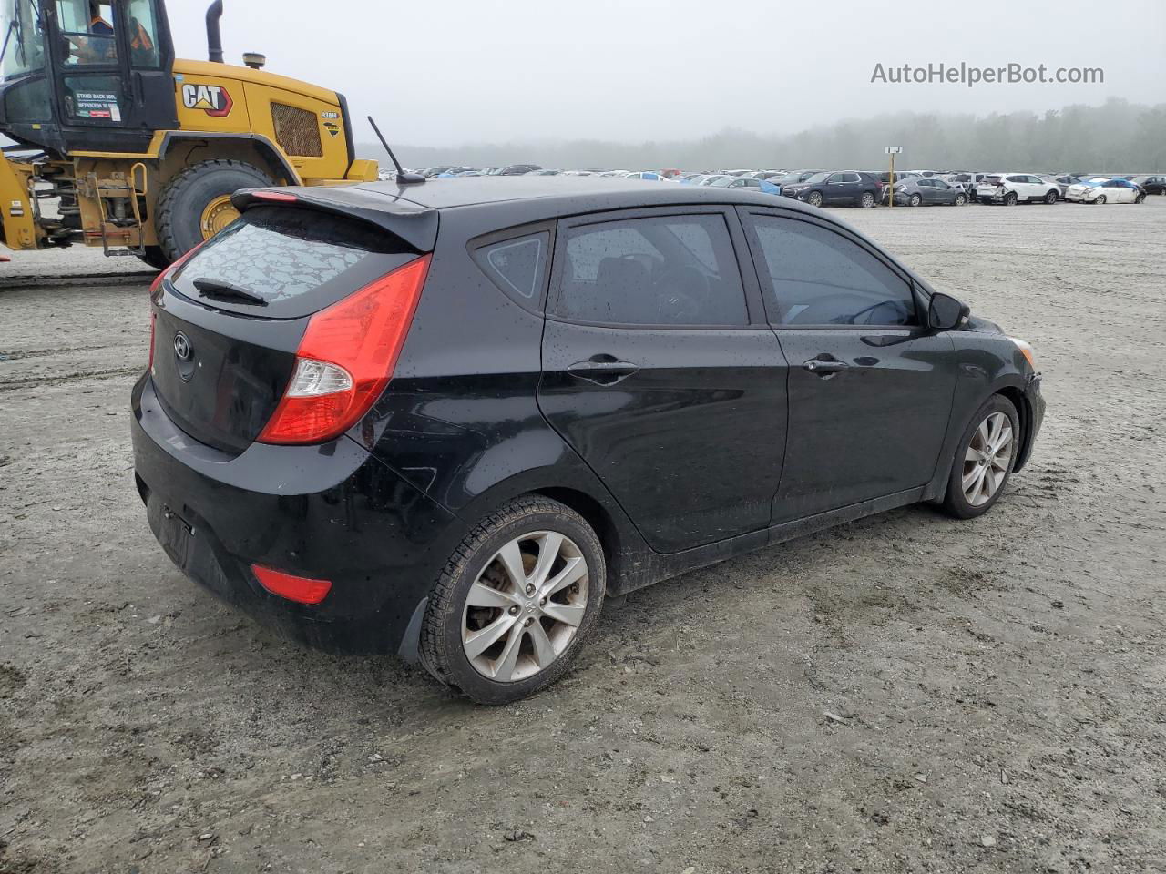 2014 Hyundai Accent Gls Black vin: KMHCU5AEXEU142179