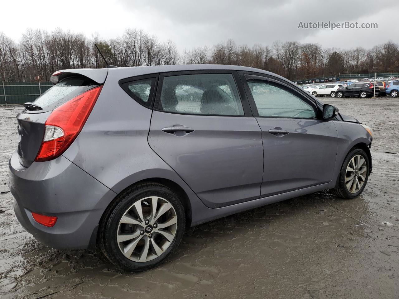 2016 Hyundai Accent Sport Gray vin: KMHCU5AEXGU273809