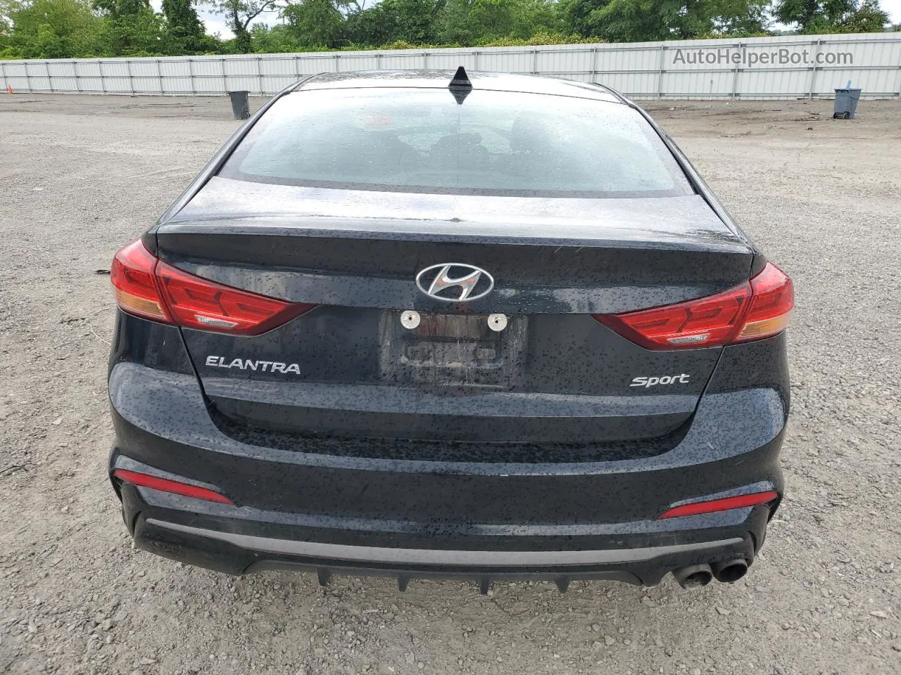 2018 Hyundai Elantra Sport Black vin: KMHD04LB0JU503782