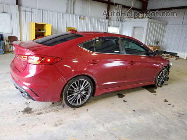 2018 Hyundai Elantra Sport Red vin: KMHD04LB4JU524067