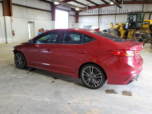 2018 Hyundai Elantra Sport Red vin: KMHD04LB4JU524067