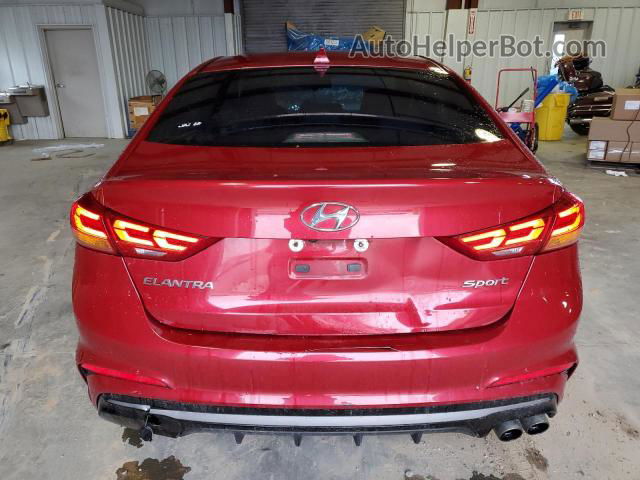 2018 Hyundai Elantra Sport Red vin: KMHD04LB4JU524067