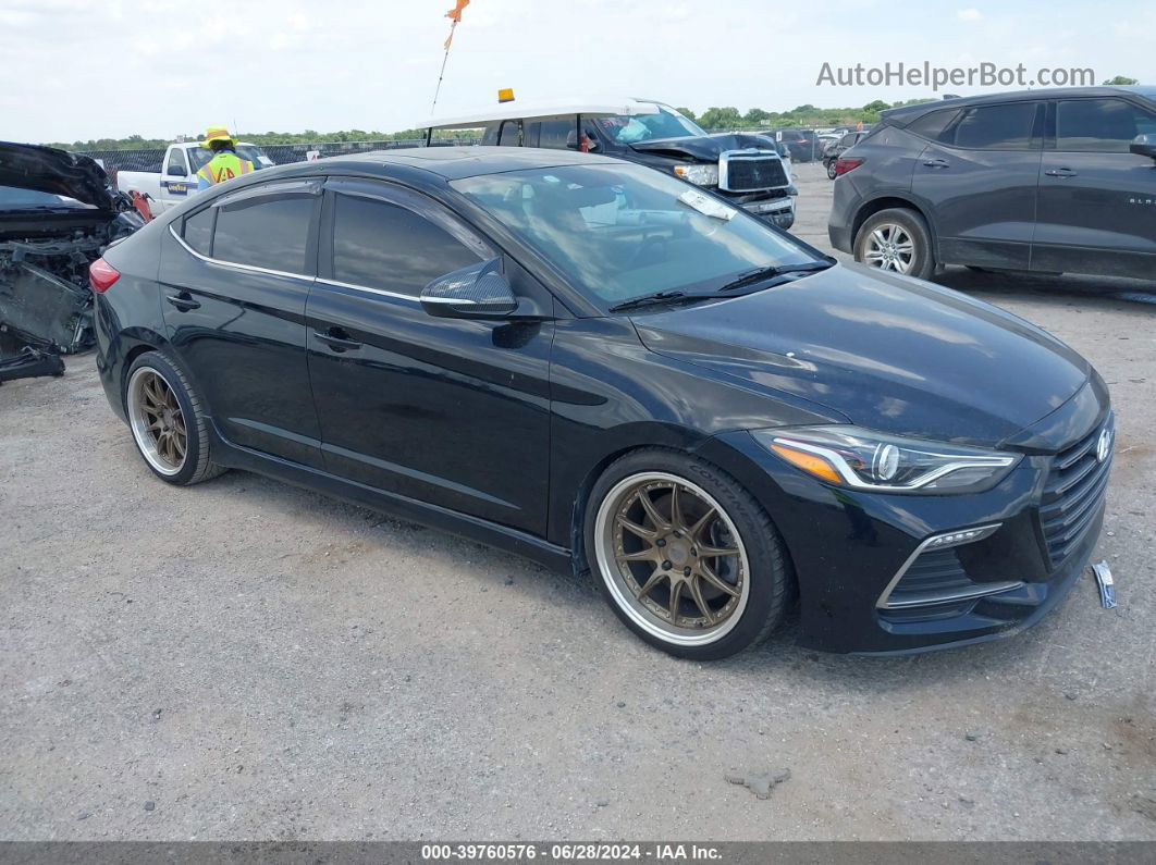 2018 Hyundai Elantra Sport Black vin: KMHD04LB6JU721919