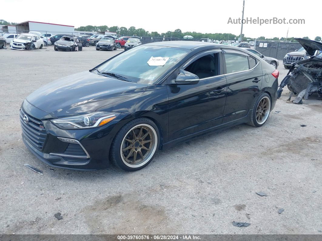 2018 Hyundai Elantra Sport Black vin: KMHD04LB6JU721919