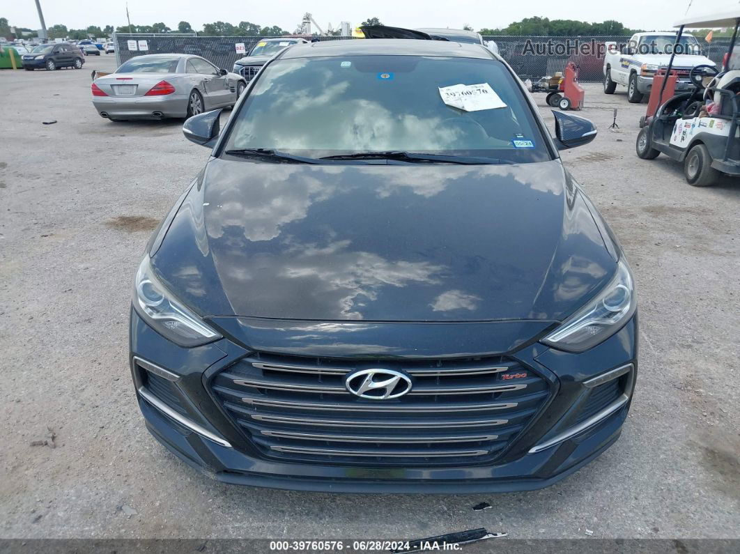 2018 Hyundai Elantra Sport Black vin: KMHD04LB6JU721919